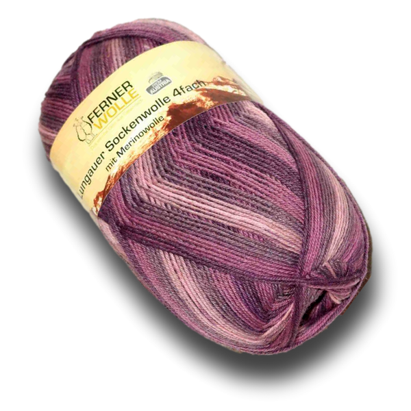 Lungauer Sockenwolle 4-fach  Mauve Color 502