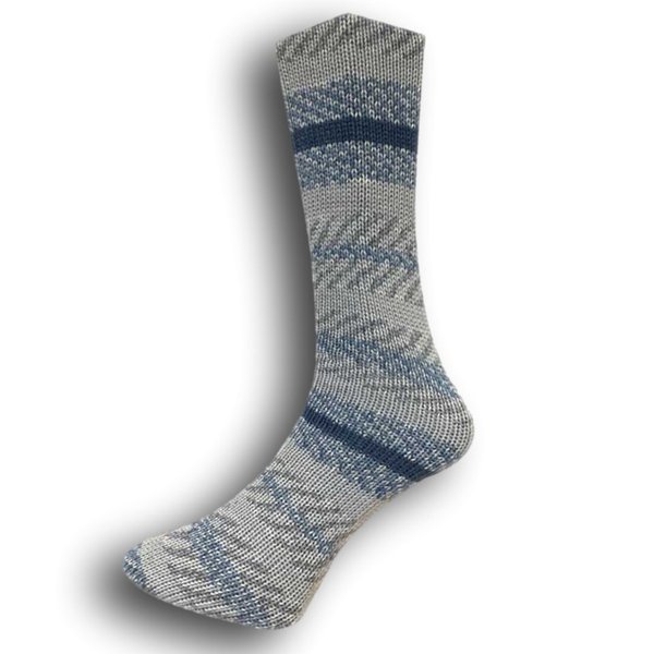 Mally Socks Weihnachtsedition Grau - Blau  20 -12