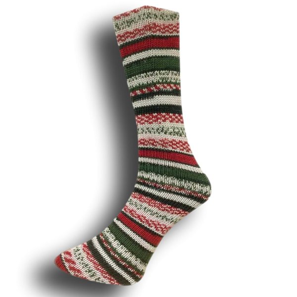 Mally Socks Weihnachtsedition Rot Grün Natur 24-12
